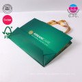 Kundenspezifischer Druckgrün-Kleiderträger-Einkaufstasche